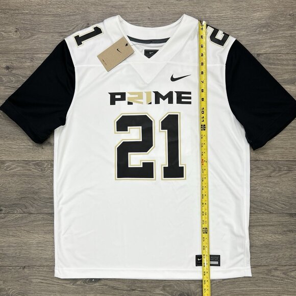 Nike Prime Sadeur Sanders Jersey Sz Large Mens White Prime 2.0 #21 Football - Picture 2 of 10